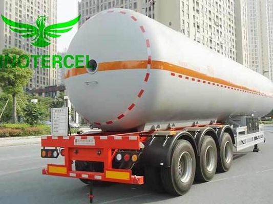 55000Ltr Tank Gas Semi Trailer Tiga Axles Lng Semi Trailer