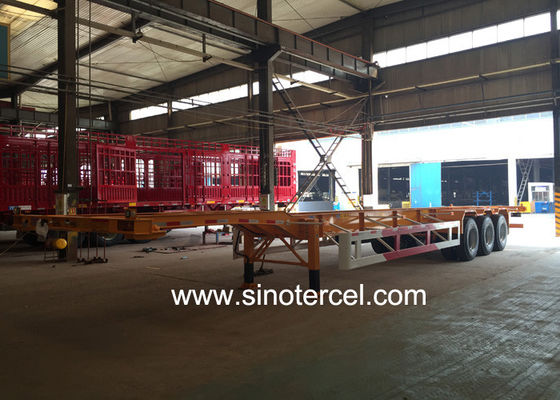 12Pcs Ban 40 Ft Semi Trailer 7 Ton 2 Axle Semi Trailer