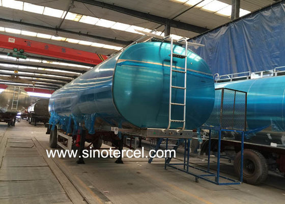 Semi Vac Trailer Tank Bahan Bakar Semi Trailer Dengan Logo Disesuaikan