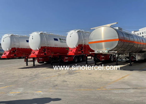60CBM Tanker Minyak Semi Trailer Dengan Pompa dan flow meter
