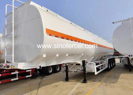 30CBM Tank Bahan Bakar Semi Trailer Dengan Bahan Baja Karbon Q235