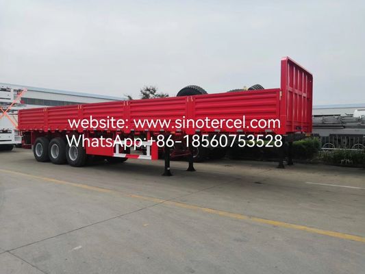 SINOTERCEL 3 poros Semi trailer sisi-dinding Semi trailer dropside Palet Transportasi Mudah Pengungkapan efisien Beban berat