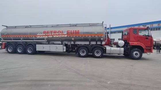 40CBM Semi Tanker Petroleum Trailer 3 Axles 7 Kompartemen