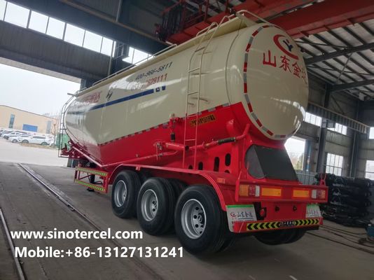 50000L Bulk Cement Semi Trailer Mesin Weichai Cement Tanker Trailer