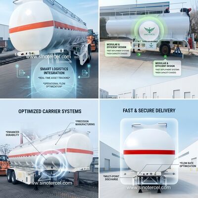 30000L-60000L Semi Tanker Trailer Lpg Semi Trailer 3 poros/4 poros