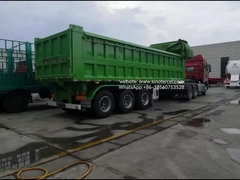 3 Poros Depan Lift Hidraulik Semi Dump 24CBM Pengungkapan Efisiensi Tinggi Dengan Tarp