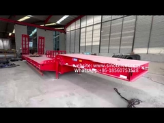 Trailer Semi Lowbed Stabilitas Kuat Dukungan Untuk Kustomisasi Pribadi 60 Ton